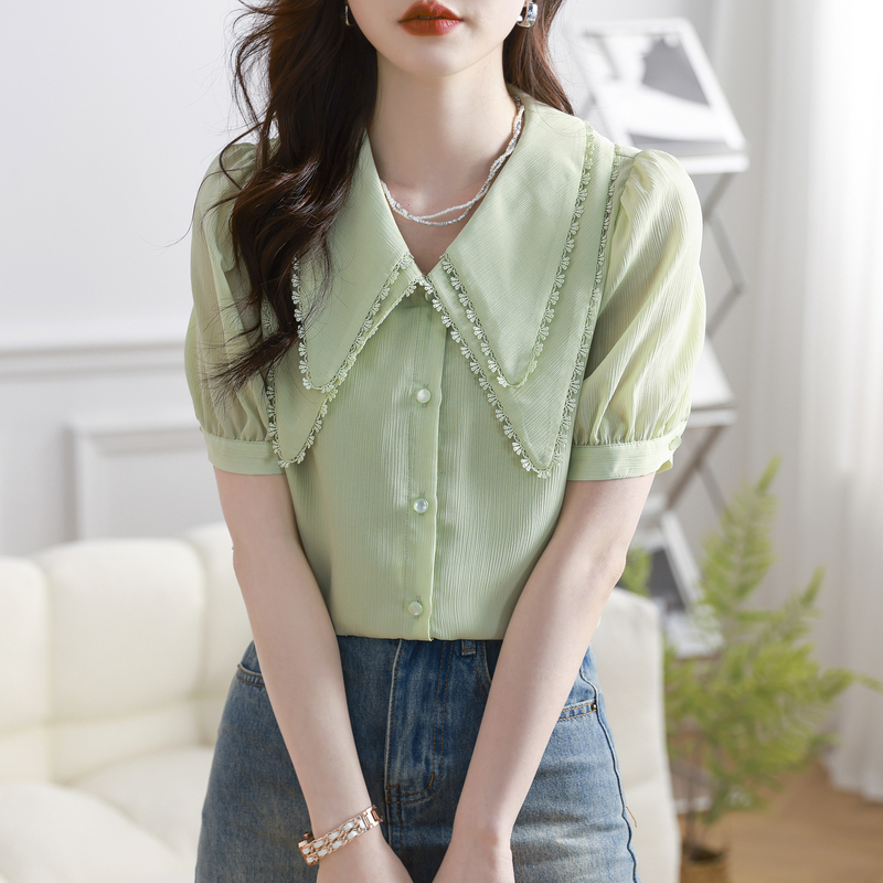 เสื้อเชิ้ตผู้หญิงแขนยาว เสื้อเชิ้ตผู้หญิงใส่ทํางาน 390 บาทต่อชิ้น ฟรีค่าจัดส่ง