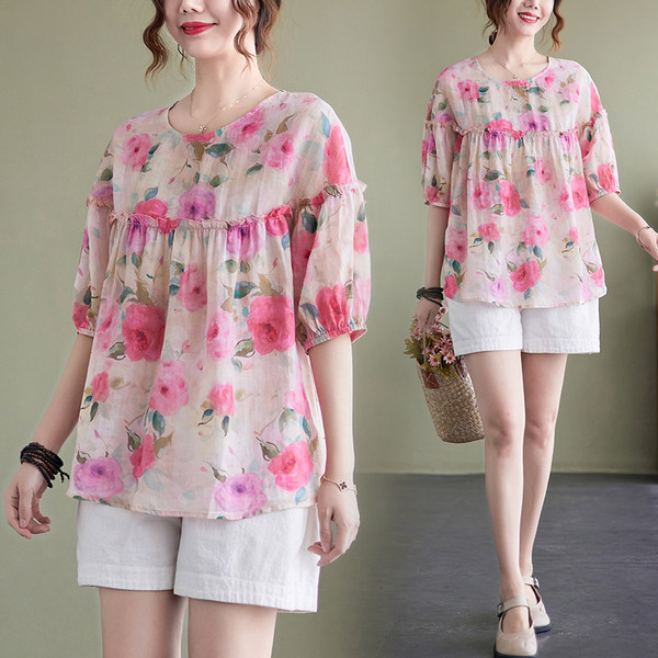 เสื้อลินิน แบบเสื้อสวยๆ เสื้อผ้าฝ้ายลินิน เสื้อเชิ้ตผ้าลินิน BY LININ