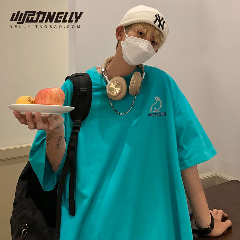 เสื้อยืดคอกลม ผู้ชาย เสื้อยืดผู้ชายเกาหลี เสื้อยืดเกาหลี แบรนด์ NELLY