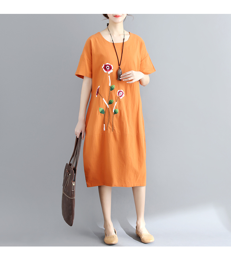 เสื้อผ้าฝ้าย เสื้อผ้าลินิน สไตล์ฤดูร้อน BY Lian Zhi Cotton and linen art สไตล์VINTAGE มีขนาดไซส์อกประมาณ 35-40 นิ้ว