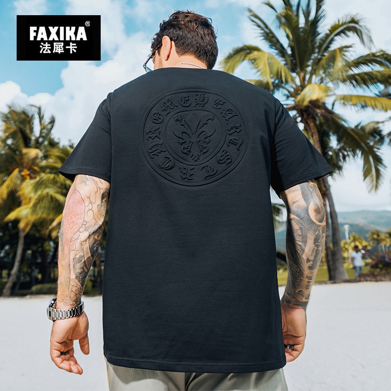 เสื้อยืดผู้ชายอ้วน S-5XL(อกเสื้อ39-51นิ้ว)