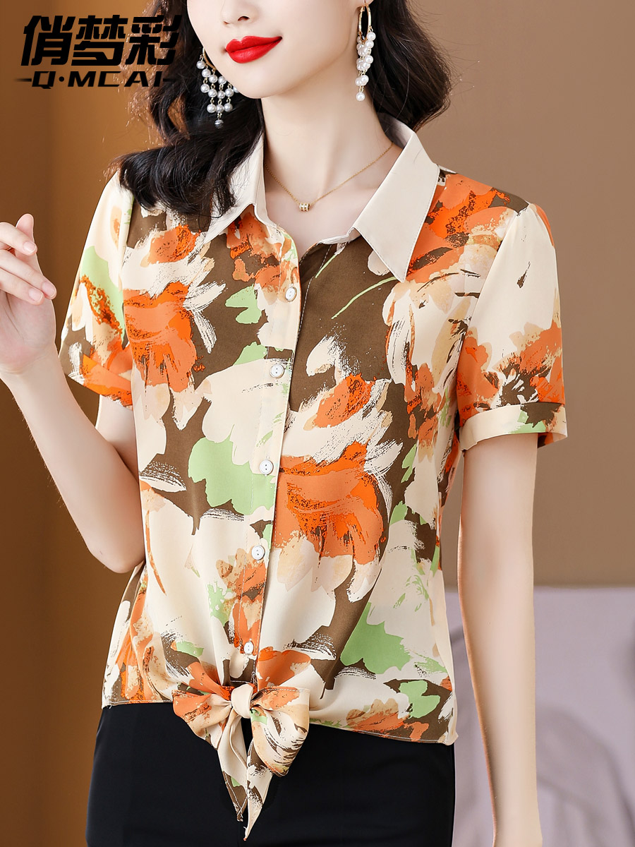 เสื้อชีฟอง เสื้อแฟชั่นสุภาพสตรีวัยผู้ใหญ่ มีไซต์ อก34นิ้ว-43นิ้ว