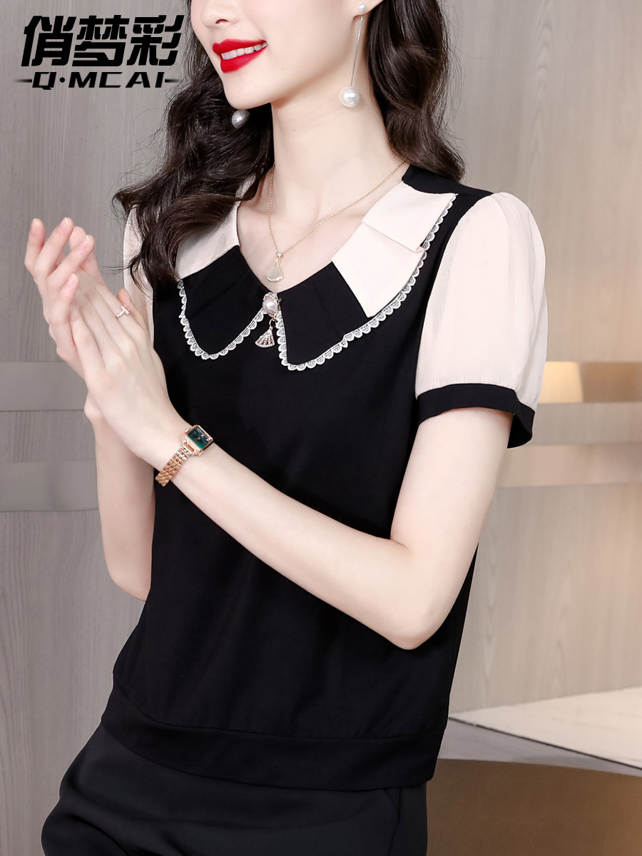 เสื้อชีฟอง เสื้อแฟชั่นสุภาพสตรีวัยผู้ใหญ่ มีไซต์ อก34นิ้ว-43นิ้ว