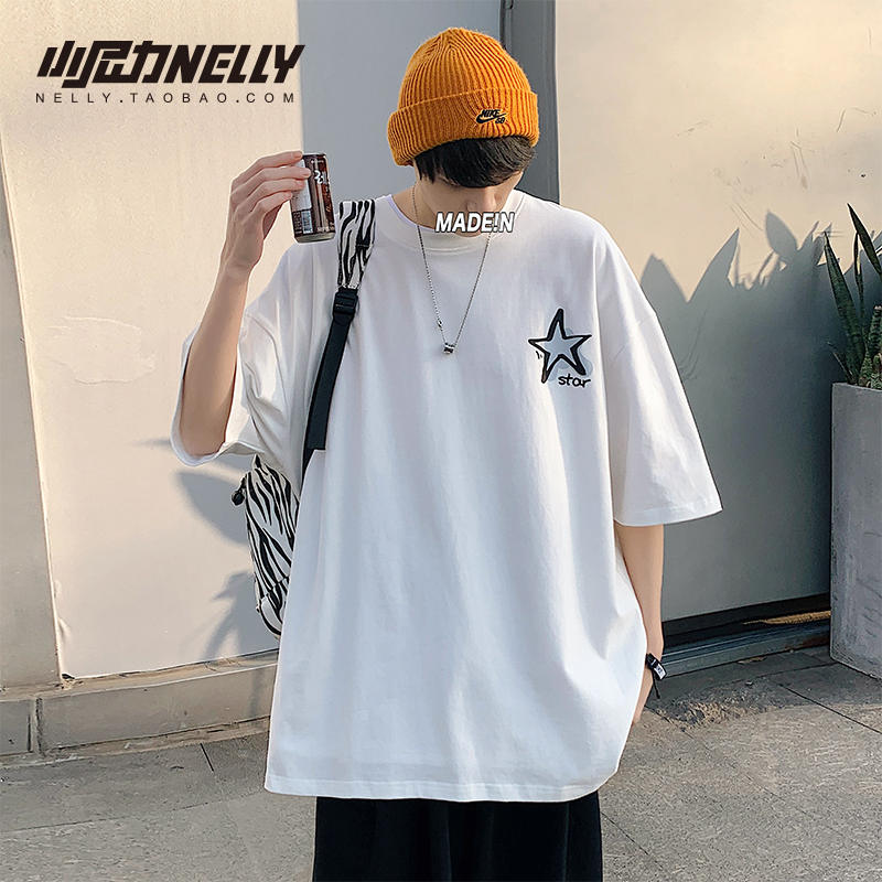 เสื้อยืดคอกลม ผู้ชาย เสื้อยืดผู้ชายเกาหลี เสื้อยืดเกาหลี แบรนด์ NELLY