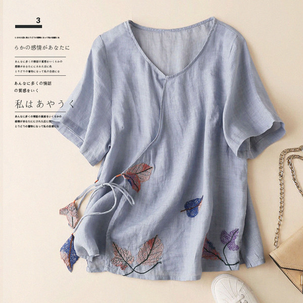 เสื้อลินิน เสื้อผ้าฝ้ายลินิน เสื้อเชิ้ตผ้าลินิน BY Zimo