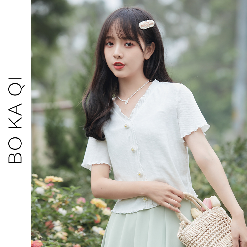 เสื้อผ้าวัยรุ่นเกาหลี เสื้อยืดวัยรุ่นผู้หญิง มีขนาด S M L XL