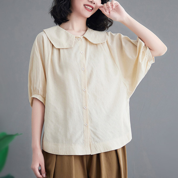 เสื้อลินิน แบบเสื้อสวยๆ เสื้อผ้าฝ้ายลินิน เสื้อเชิ้ตผ้าลินิน BY LININ