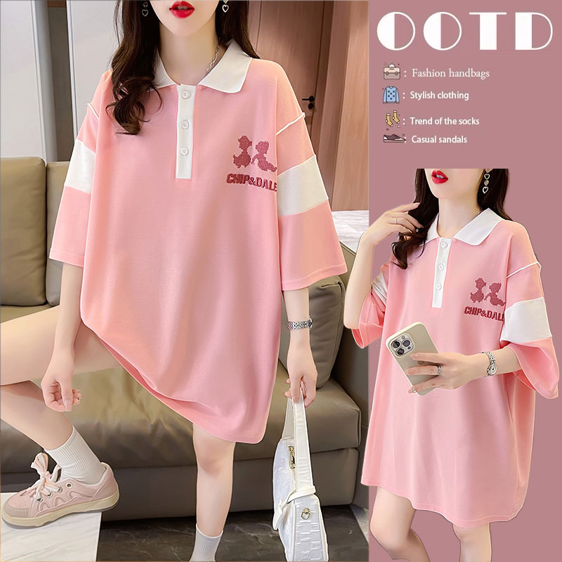เสื้อยืดคนอ้วนแบบโอเวอร์ไซส์แบบ ulzzang fashion สนใจทักแชท