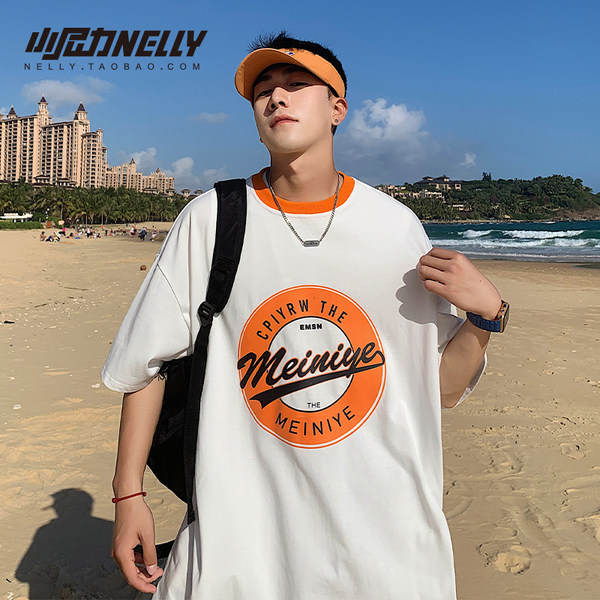 เสื้อยืดคอกลม ผู้ชาย เสื้อยืดผู้ชายเกาหลี เสื้อยืดเกาหลี แบรนด์ NELLY