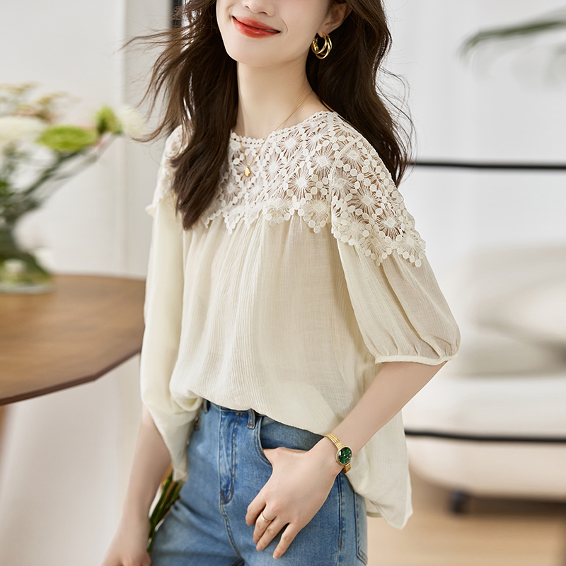 เสื้อเชิ้ตผู้หญิงแขนยาว เสื้อเชิ้ตผู้หญิงใส่ทํางาน 390 บาทต่อชิ้น ฟรีค่าจัดส่ง