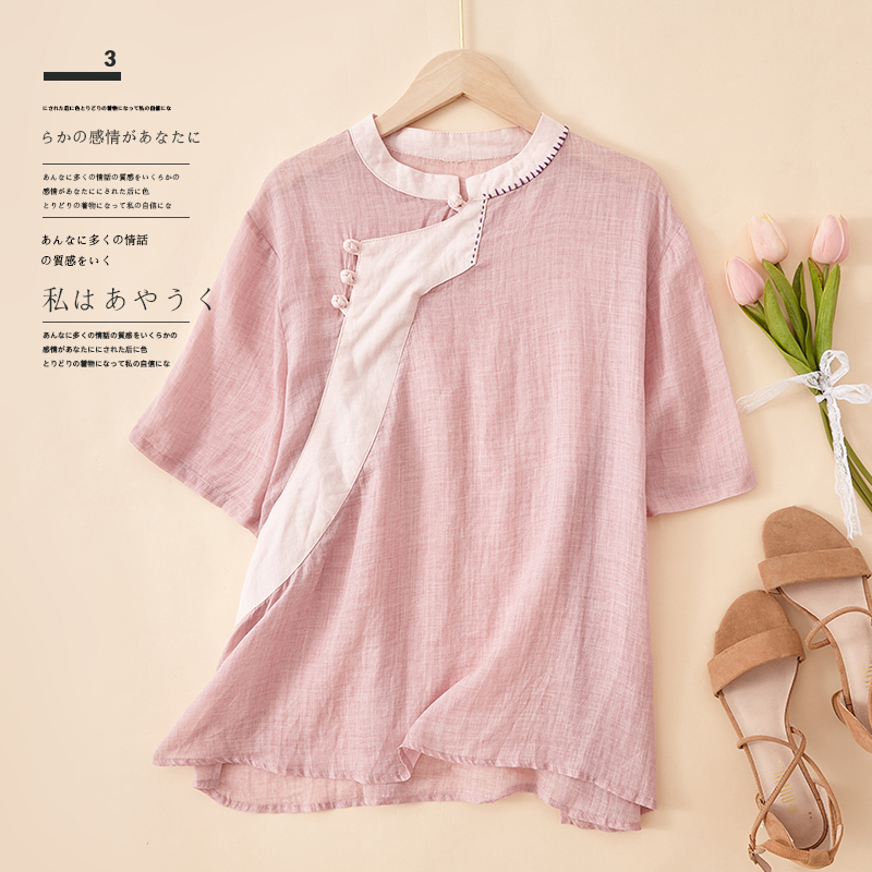 เสื้อลินิน เสื้อผ้าฝ้ายลินิน เสื้อเชิ้ตผ้าลินิน BY Zimo