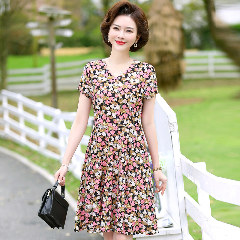 เดรสวัยผู้ใหญ่40-60ปี เดรสคุณแม่ ชุดเดรสทำงานวัยผู้ใหญ่ แบรนด์ MAMA DRESS