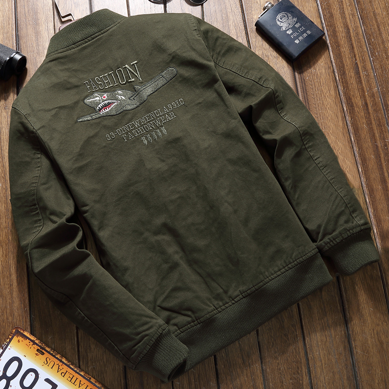 เสื้อแจ็คเก็ต แบบซิปหน้า ใส่เที่ยว Jacket ลำลองผู้ชาย สไตล์อเมริกัน ใส่เท่ ใส่สวย 651200