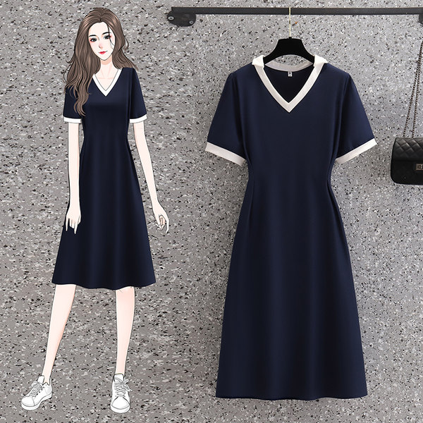 เดรสคนอ้วน เดรสสาวอวบ ชุดเดรสคนอ้วนวัยรุ่น BY PLUS SIZE Girl
