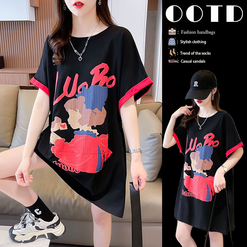 เสื้อยืดคนอ้วนแบบโอเวอร์ไซส์แบบ ulzzang fashion สนใจทักแชท