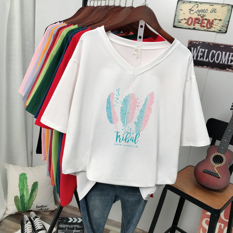 เสื้อยืดคอตตอน สกรีนลายน่ารัก มีหลากหลายสี ส่งฟรีทั่วไทย BY JIMIAO