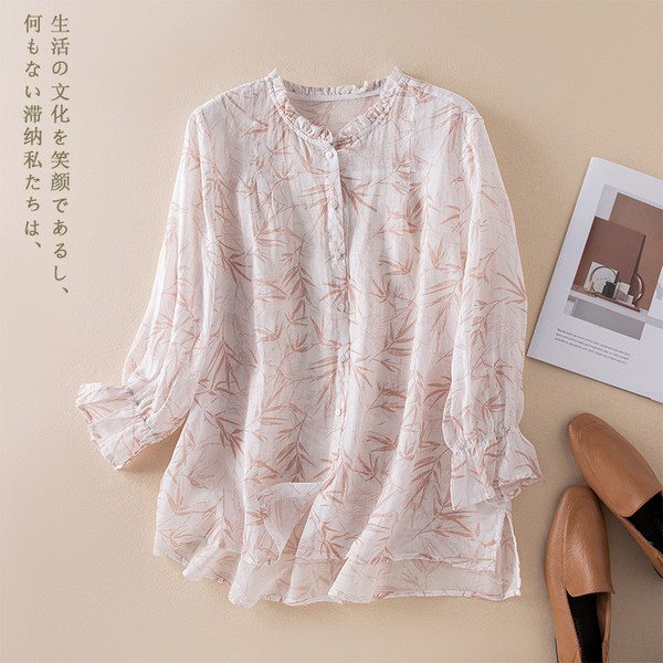 เสื้อลินิน เสื้อผ้าฝ้ายลินิน เสื้อเชิ้ตผ้าลินิน
