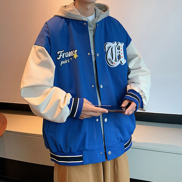 เสื้อแจ็คเก็ตเบสบอล เสื้อคลุม เสื้อแขนยาวสไตล์เกาหลี