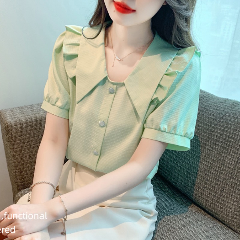 เสื้อเชิ้ตผู้หญิงแขนยาว เสื้อเชิ้ตผู้หญิงใส่ทํางาน 390 บาทต่อชิ้น ฟรีค่าจัดส่ง