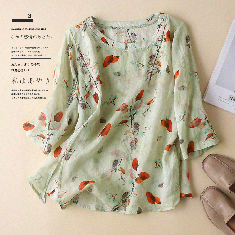เสื้อลินิน เสื้อผ้าฝ้ายลินิน เสื้อเชิ้ตผ้าลินิน BY Zimo