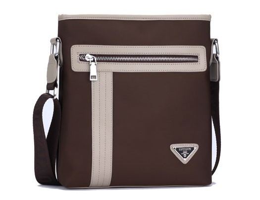 กระเป๋าสะพายข้าง ผู้ชาย ผ้าไนลอน ผสมหนัง ดีไซน์ วัยรุ่น เท่ ๆ กระเป๋าสะพาย ใส่ Ipad ได้ แบบสวย คลาสสิค แฟชั่นยุโรป สีน้ำเงิน ดำ น้ำตาล 264945