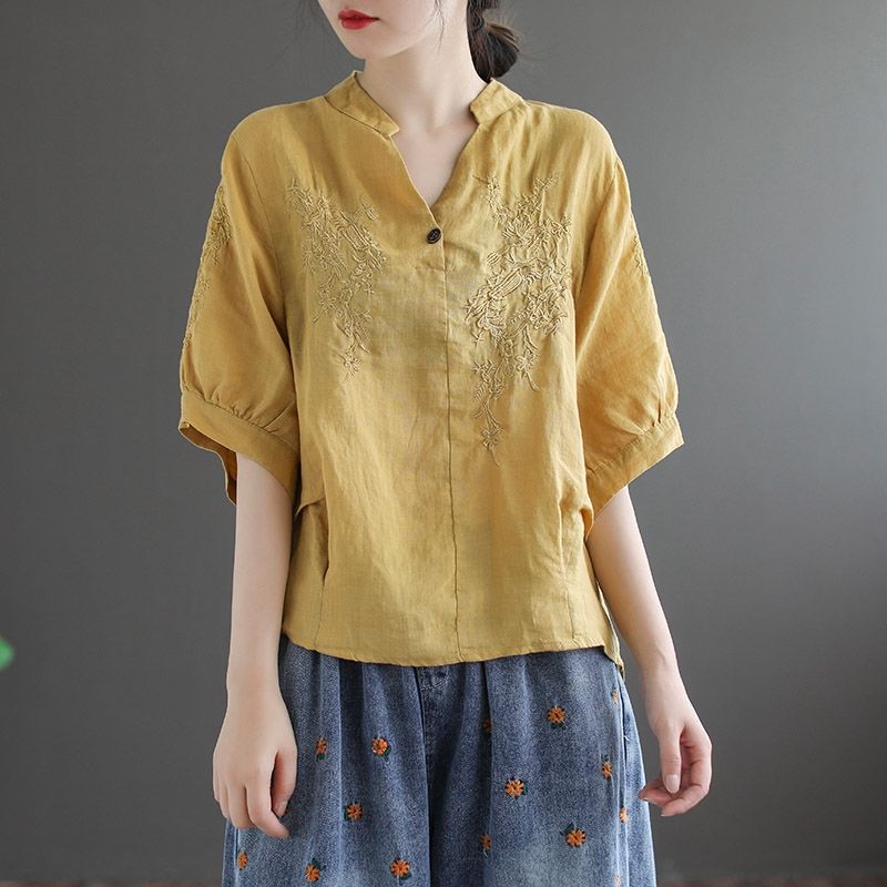 เสื้อลินิน เสื้อผ้าฝ้ายลินิน เสื้อเชิ้ตผ้าลินิน BY Zimo