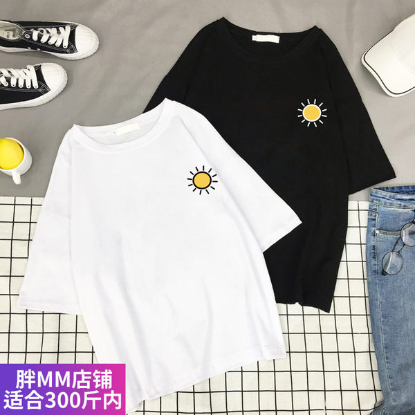 เสื้อโอเวอร์ไซส์เกาหลี เสื้อยืดพลัสไซส์ เสื้อยืดคนอ้วน เสื้อยืดโอเวอร์ไซส์ผู้หญิง