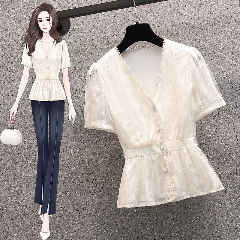 เดรสแขนสั้น มีไซส์ L-4XLอก 38-47 นิ้ว ใส่ได้ทั้งสาวหุ่นดีน่ารักจนถึงสาวอวบพลัสไซส์