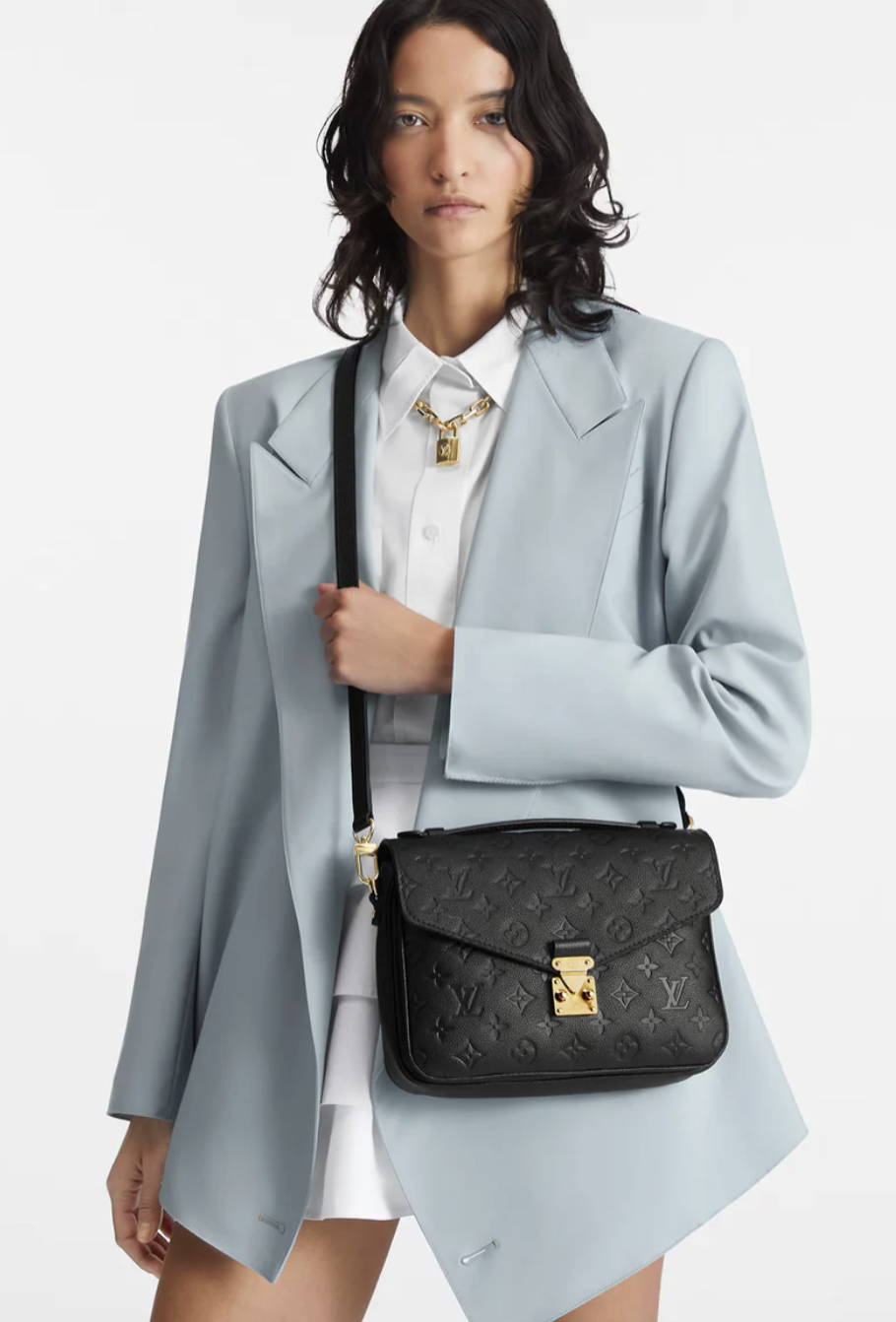 Louis Vuitton Blue Monogram Empreinte Metis Pochette