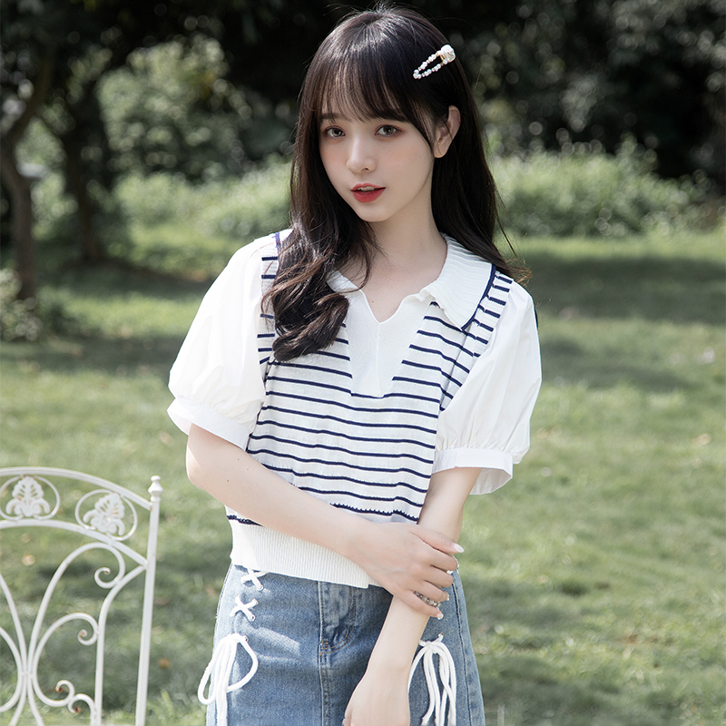เสื้อผ้าวัยรุ่นเกาหลี เสื้อยืดวัยรุ่นผู้หญิง มีขนาด S M L XL