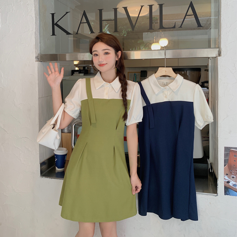 เดรสวัยรุ่น-เดรสคนอ้วนวัยรุ่น L-4XL(อก38-46 นิ้ว)