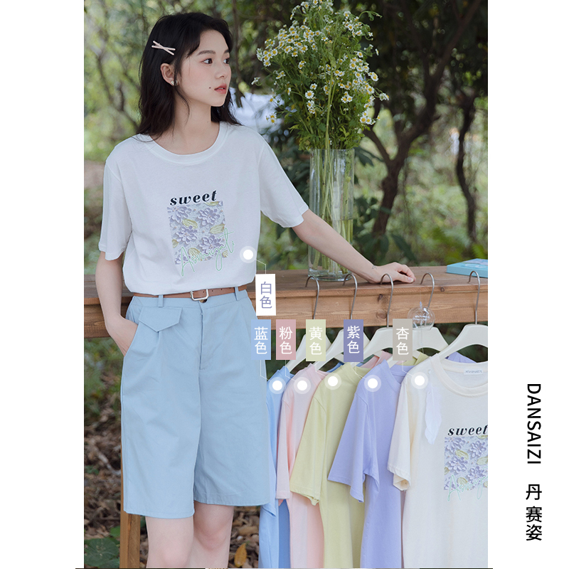เสื้อผ้าวัยรุ่นเกาหลี เสื้อยืดวัยรุ่นผู้หญิง มีขนาด S M L XL