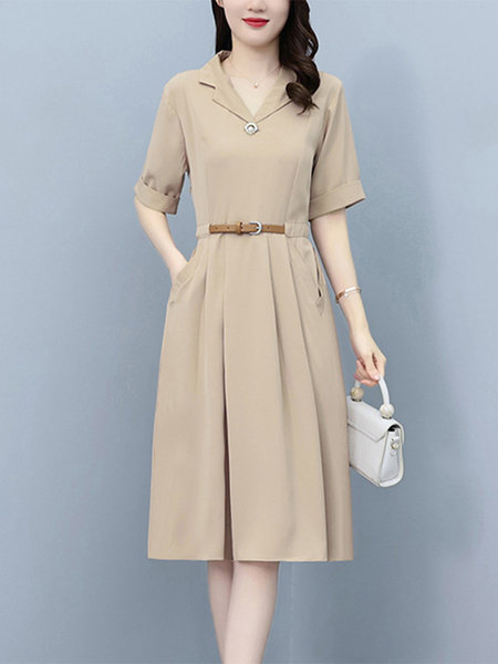 เดรสวัยผู้ใหญ่40-60ปี เดรสคุณแม่ ชุดเดรสทำงานวัยผู้ใหญ่ แบรนด์ MAMA DRESS
