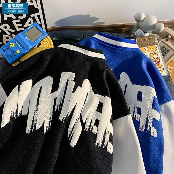 เสื้อแจ็คเก็ตเบสบอล เสื้อคลุม เสื้อแขนยาวสไตล์เกาหลี