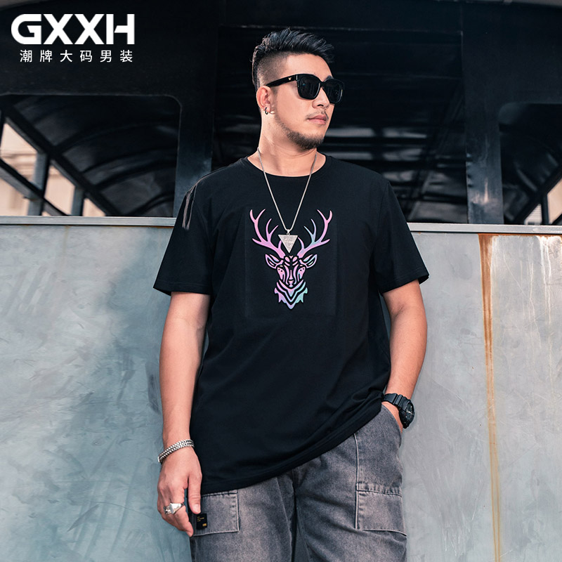 เสื้อยืดผู้ชายอ้วน S-5XL(อกเสื้อ39-51นิ้ว)