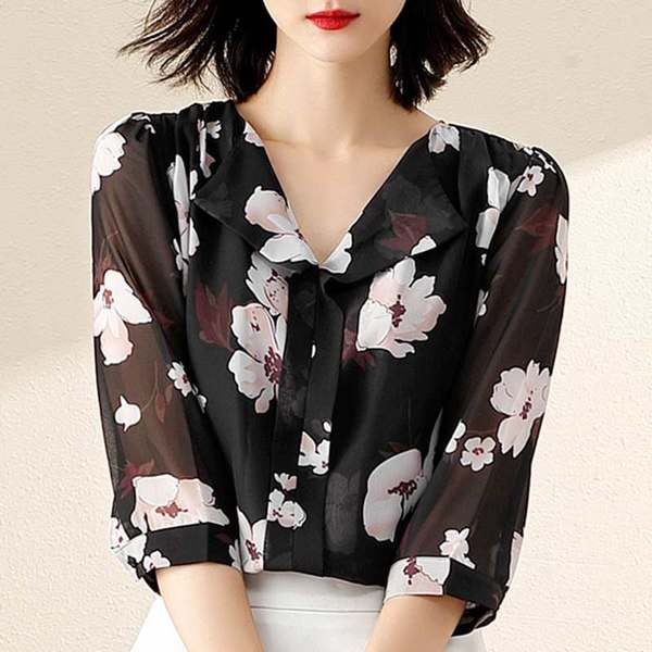 เสื้อชีฟองเกาหลี เสื้อชีฟองสวยๆ