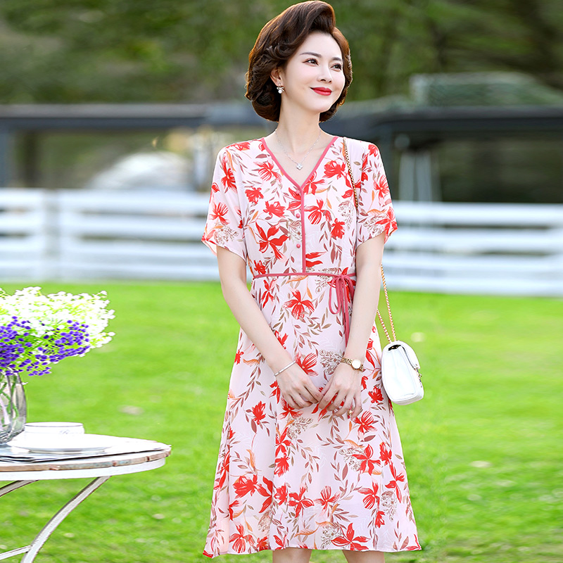 เดรสวัยผู้ใหญ่40-60ปี เดรสคุณแม่ ชุดเดรสทำงานวัยผู้ใหญ่ แบรนด์ MAMA DRESS