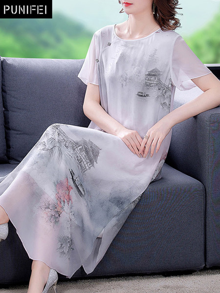 เดรสวัยผู้ใหญ่40-60ปี เดรสคุณแม่ ชุดเดรสทำงานวัยผู้ใหญ่ แบรนด์ MAMA DRESS