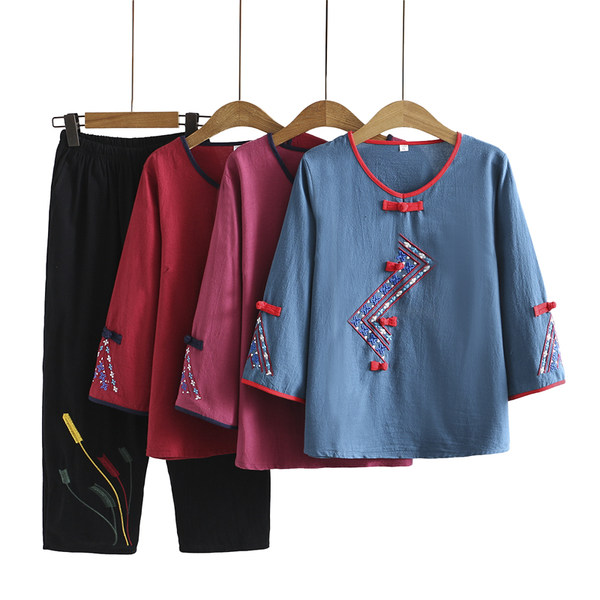 เสื้อลินินสไตล์ผู้ใหญ่ เสื้อคุณแม่ เสื้อผู้ใหญ่ แบรนด์ LININ