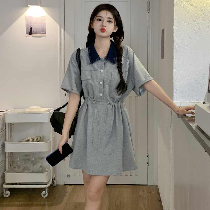เดรสวัยรุ่น-เดรสคนอ้วนวัยรุ่น L-4XL(อก38-46 นิ้ว)