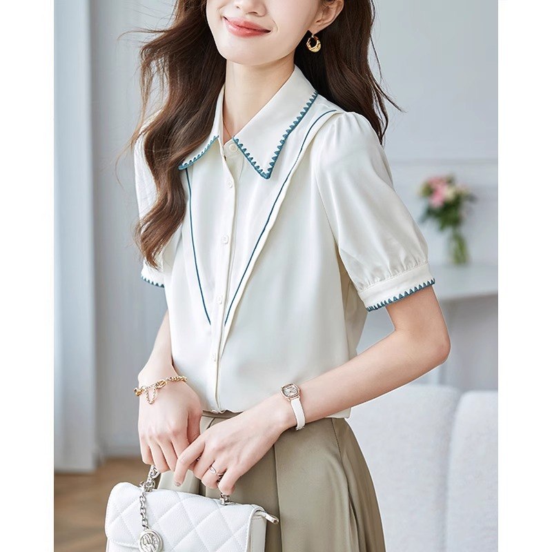 เสื้อเชิ้ตผู้หญิงใส่ทํางาน 390 บาทต่อชิ้น ฟรีค่าจัดส่ง