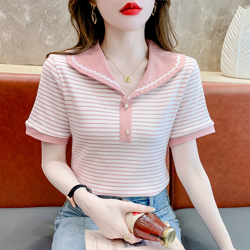 เสื้อผ้าวัยรุ่นเกาหลี เสื้อยืดวัยรุ่นผู้หญิง มีขนาด S M L XL