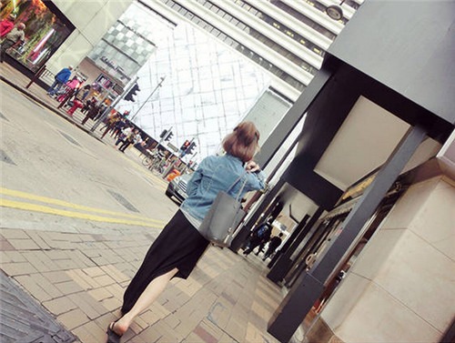 พร้อมส่ง - กระโปรงซีฟองยาว ไล่ระดับ สีดำ black มีซับใน black