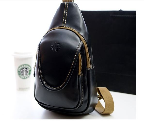 กระเป๋าคาดอก ผู้ชาย ผู้หญิงใช้ได้ กระเป๋าหนัง pu กันน้ำ แข็งแรงทนทาน สายสะพายผ้าแคนวาส อย่างดี กระเป๋าคาดด้านหน้า สวย เท่ มีสไตล์ 522347