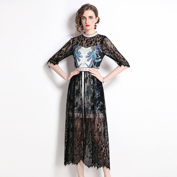 ชุดเดรสเรียบหรูดูแพง เดรสแบรนด์ DG Boutique