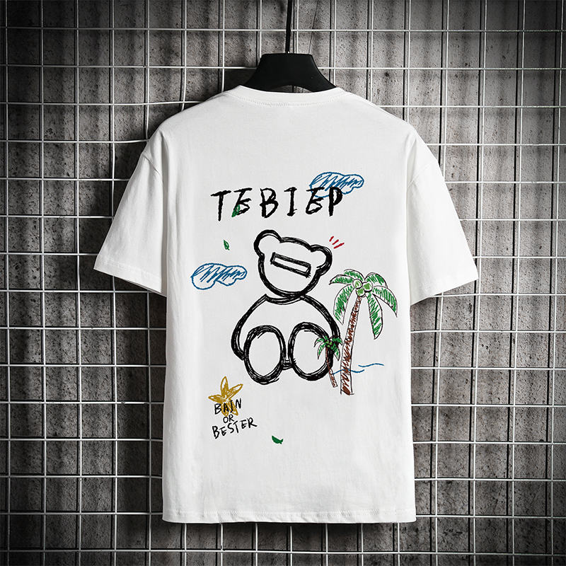 เสื้อยืดผู้ชายอ้วน XL-5XL อกเสื้อ40-52 นิ้ว