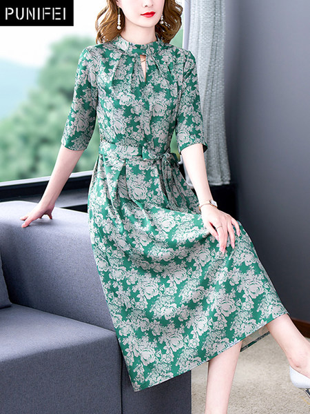 เดรสวัยผู้ใหญ่40-60ปี เดรสคุณแม่ ชุดเดรสทำงานวัยผู้ใหญ่ แบรนด์ MAMA DRESS