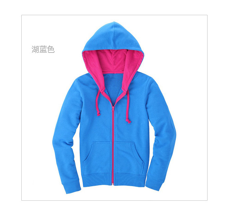 เสื้อคลุมแฟชั่นเกาหลี ลุคSport girl สุดน่ารัก มีฮูด พร้อมส่ง สีฟ้า เลือกขนาดด้านล่าง