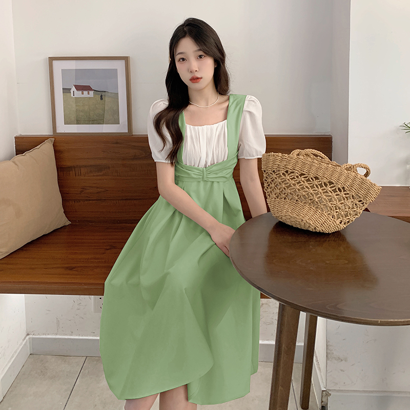 เดรสวัยรุ่น-เดรสคนอ้วนวัยรุ่น L-4XL(อก38-46 นิ้ว)