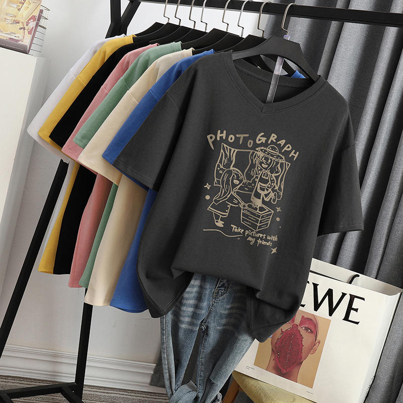 เสื้อโอเวอร์ไซส์เกาหลี เสื้อยืดพลัสไซส์ เสื้อยืดคนอ้วน เสื้อยืดโอเวอร์ไซส์ผู้หญิง